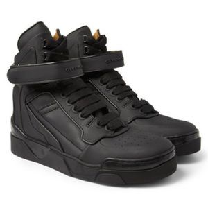 Givenchy Metal Trimmed Leather Hi-Tops